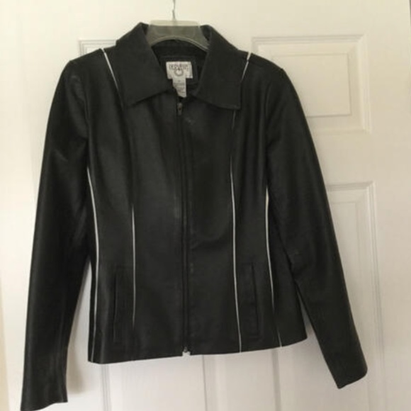 Cervelle Leather Ladies Zip Front Jacket - Picture 1 of 1